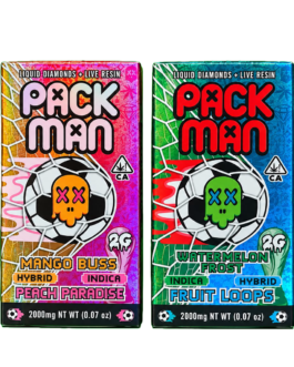 Pack Man Live Resin + Liquid Diamonds 2G Disposable